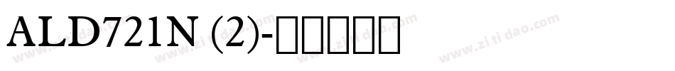 ALD721N (2)字体转换